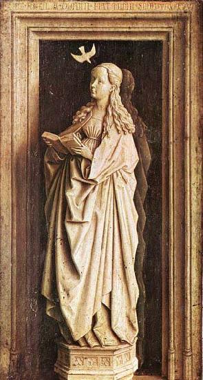 EYCK, Jan van Annunciation oil painting image
